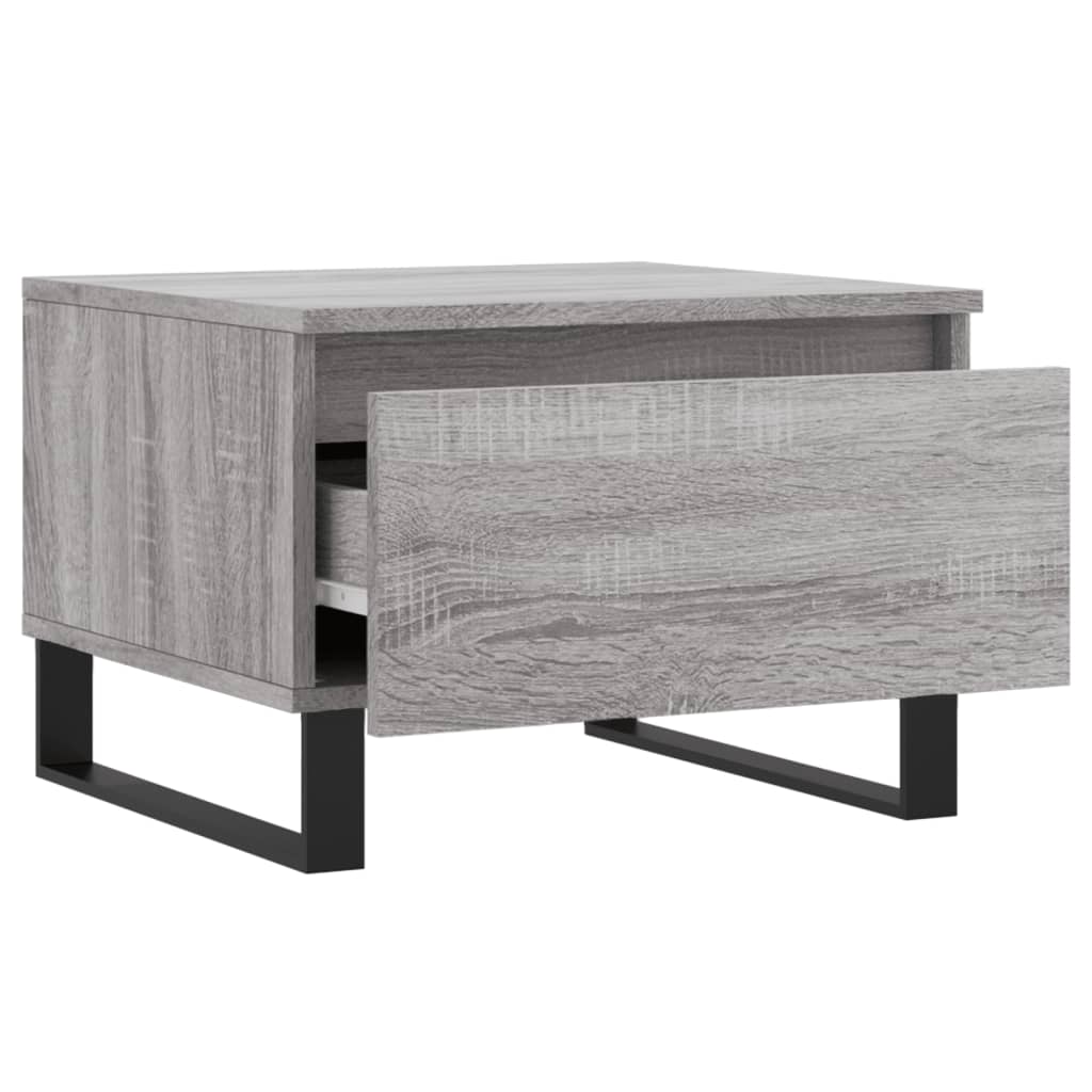 Tables basses 2 pcs sonoma gris 50x46x35 cm bois d’ingénierie - Tables basses