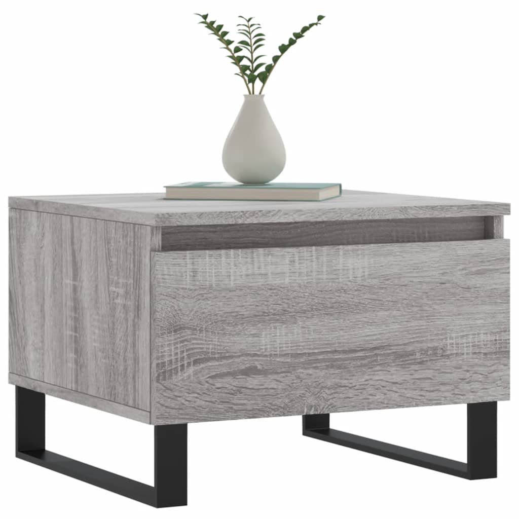 Tables basses 2 pcs sonoma gris 50x46x35 cm bois d’ingénierie - Tables basses