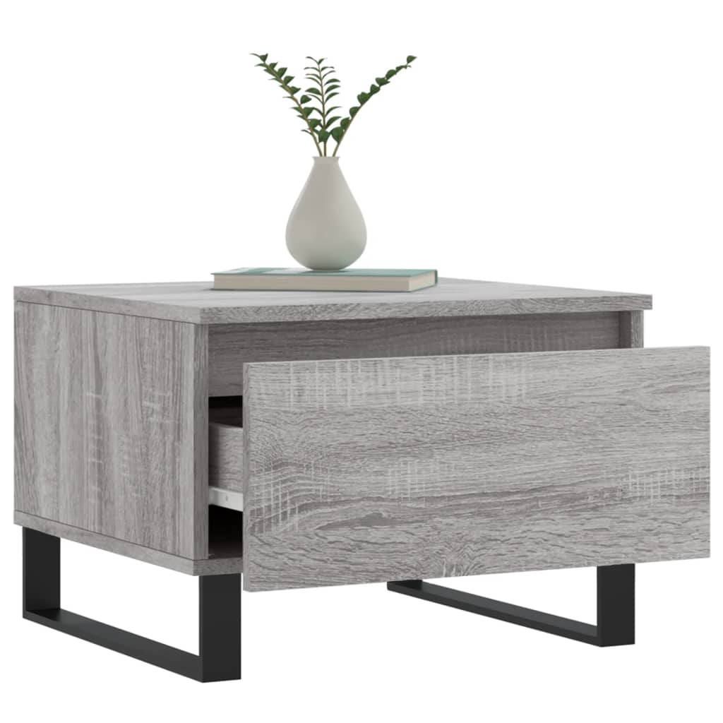 Tables basses 2 pcs sonoma gris 50x46x35 cm bois d’ingénierie - Tables basses