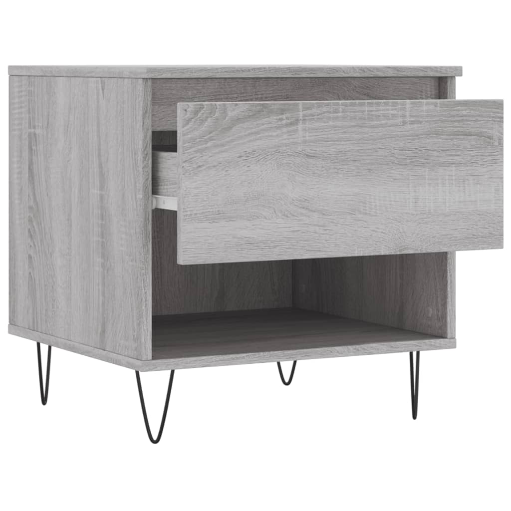 Tables basses 2 pcs sonoma gris 50x46x50 cm bois d’ingénierie - Tables basses
