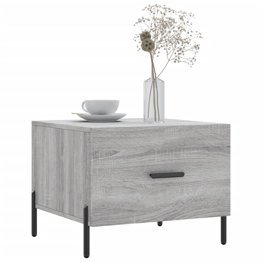Tables basses 2 pcs sonoma gris 50x50x40 cm bois d’ingénierie - Tables basses