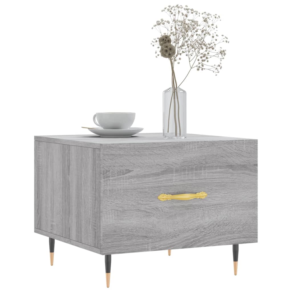 Tables basses 2 pcs sonoma gris 50x50x40 cm bois d’ingénierie - Tables basses