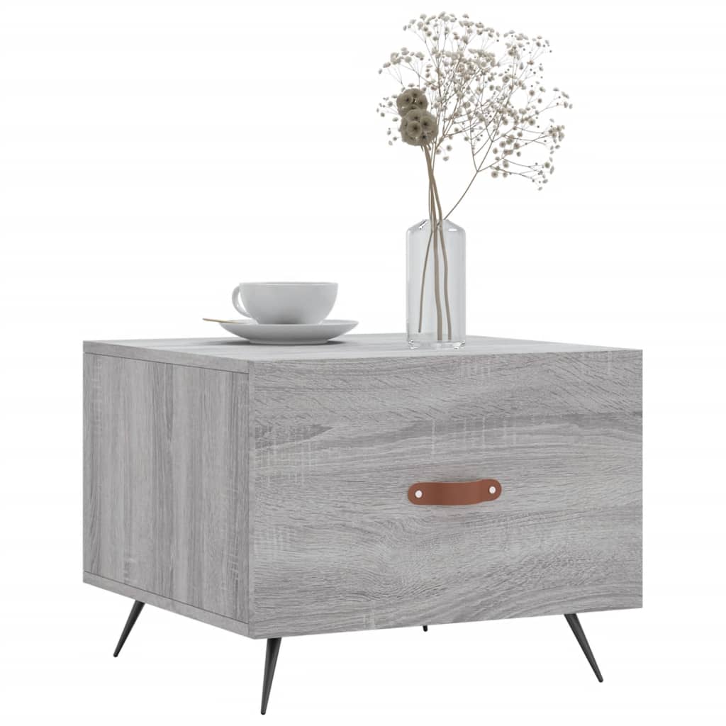 Tables basses 2 pcs sonoma gris 50x50x40 cm bois d’ingénierie - Tables basses