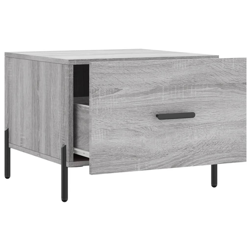 Tables basses 2 pcs sonoma gris 50x50x40 cm bois d’ingénierie - Tables basses