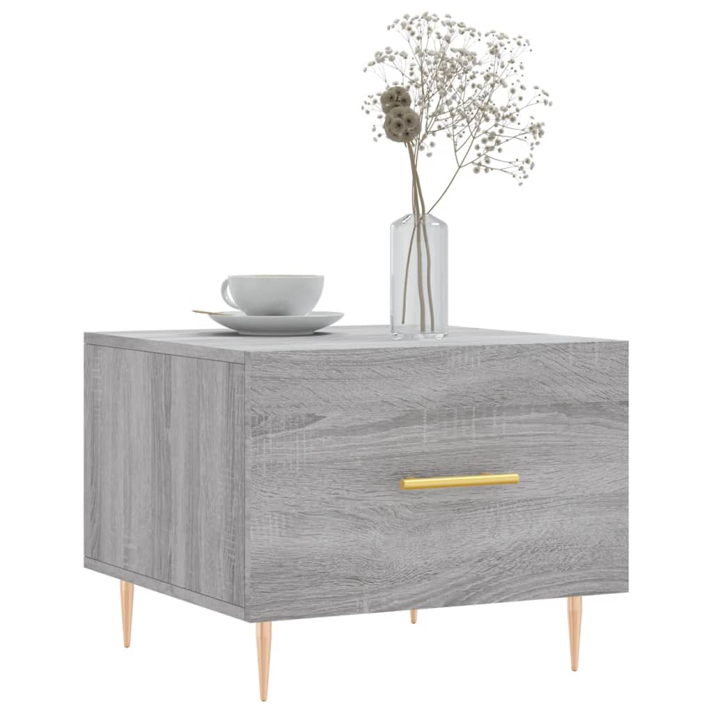 Tables basses 2 pcs sonoma gris 50x50x40 cm bois d’ingénierie - Tables basses