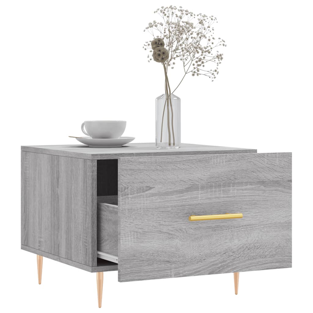 Tables basses 2 pcs sonoma gris 50x50x40 cm bois d’ingénierie - Tables basses