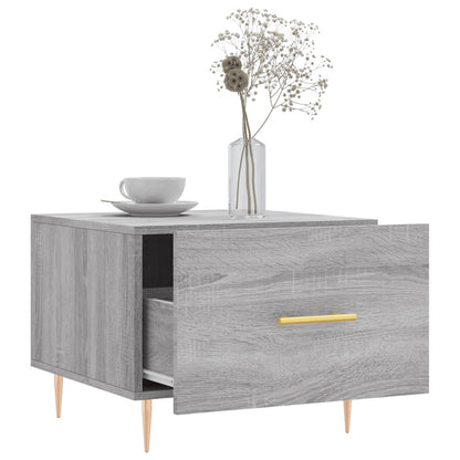 Tables basses 2 pcs sonoma gris 50x50x40 cm bois d’ingénierie - Tables basses