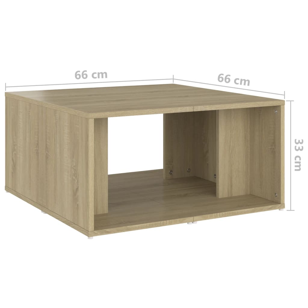Tables basses 4 pcs chêne Sonoma 33x33x33 cm bois d’ingénierie - Tables basses