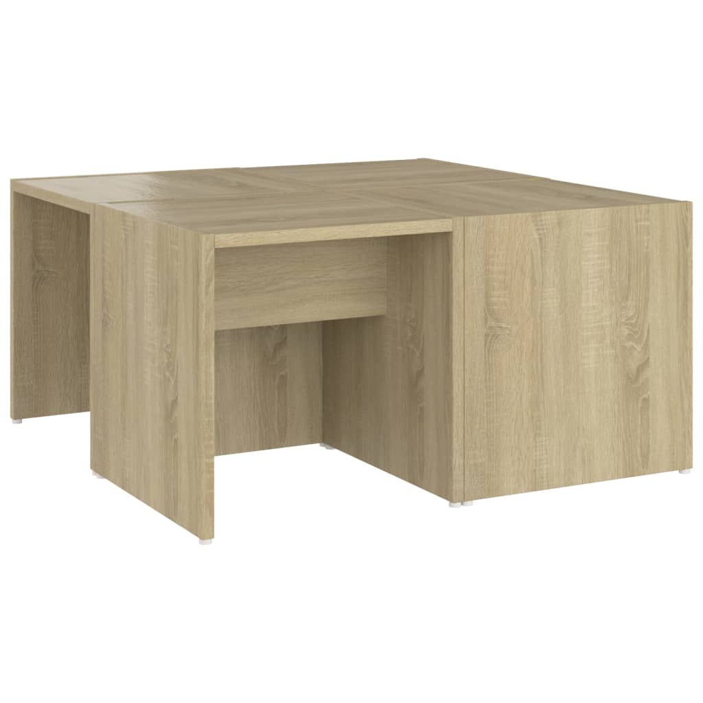 Tables basses 4 pcs chêne Sonoma 33x33x33 cm bois d’ingénierie - Tables basses