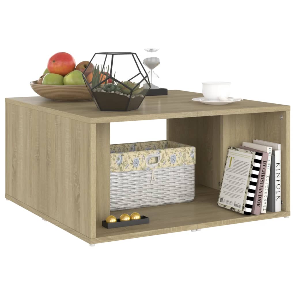 Tables basses 4 pcs chêne Sonoma 33x33x33 cm bois d’ingénierie - Tables basses
