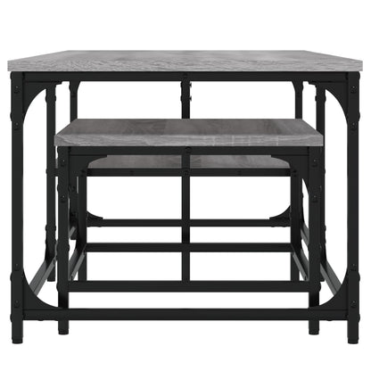 Tables basses gigognes 2 pcs sonoma gris bois d’ingénierie - Tables basses
