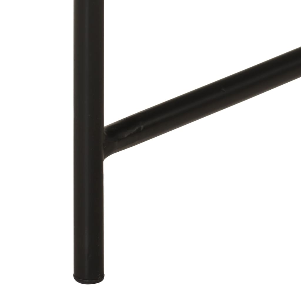 Tables basses lot de 2 laiton et noir métal - Tables basses