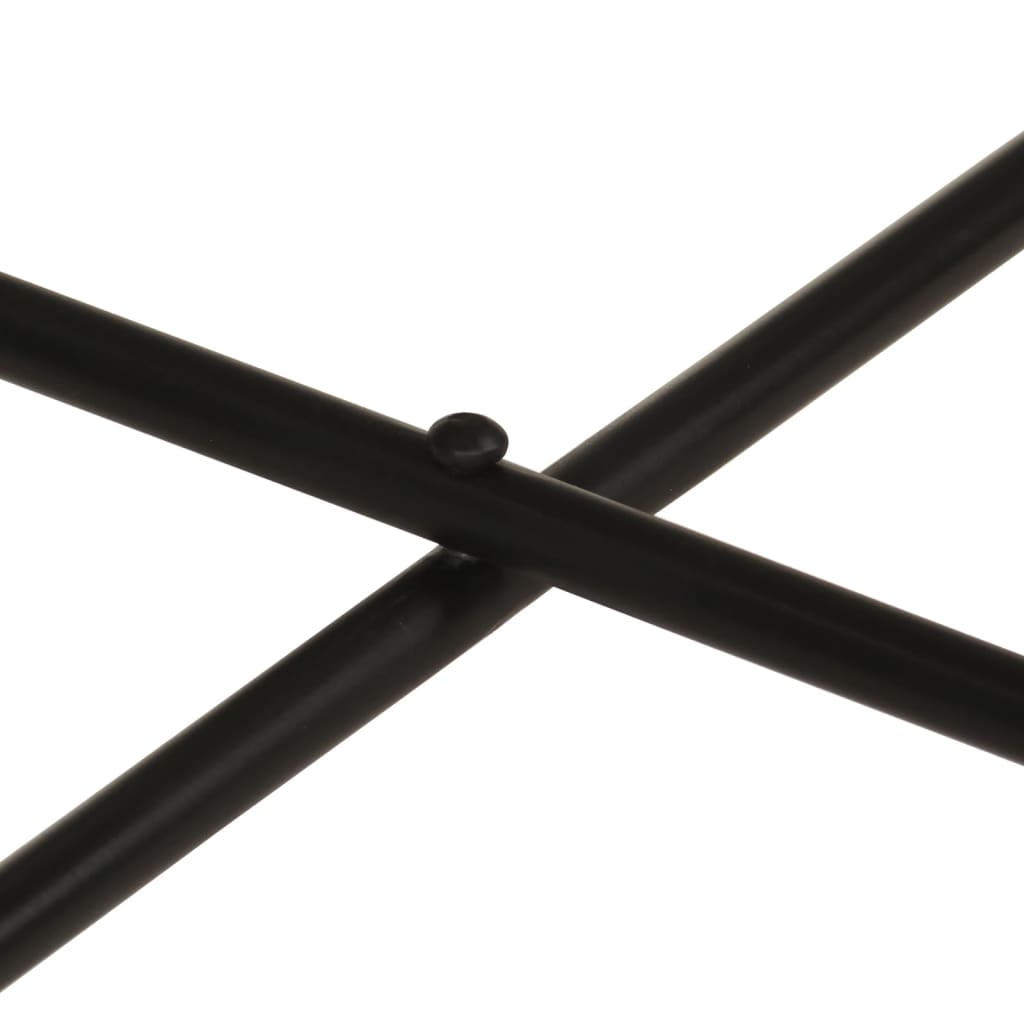 Tables basses lot de 2 laiton et noir métal - Tables basses