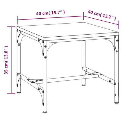 Tables d’appoint 2 pcs Chêne marron 40x40x35 cm Bois ingénierie - Tables basses