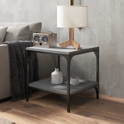 Tables d’appoint 2pcs Sonoma gris 40x40x40 cm Bois d’ingénierie - Tables basses