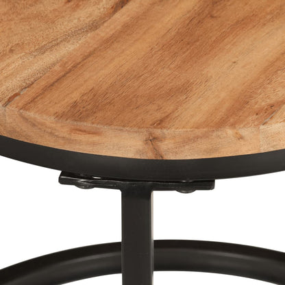 Tables gigognes 3 pcs bois massif d’acacia - Tables basses