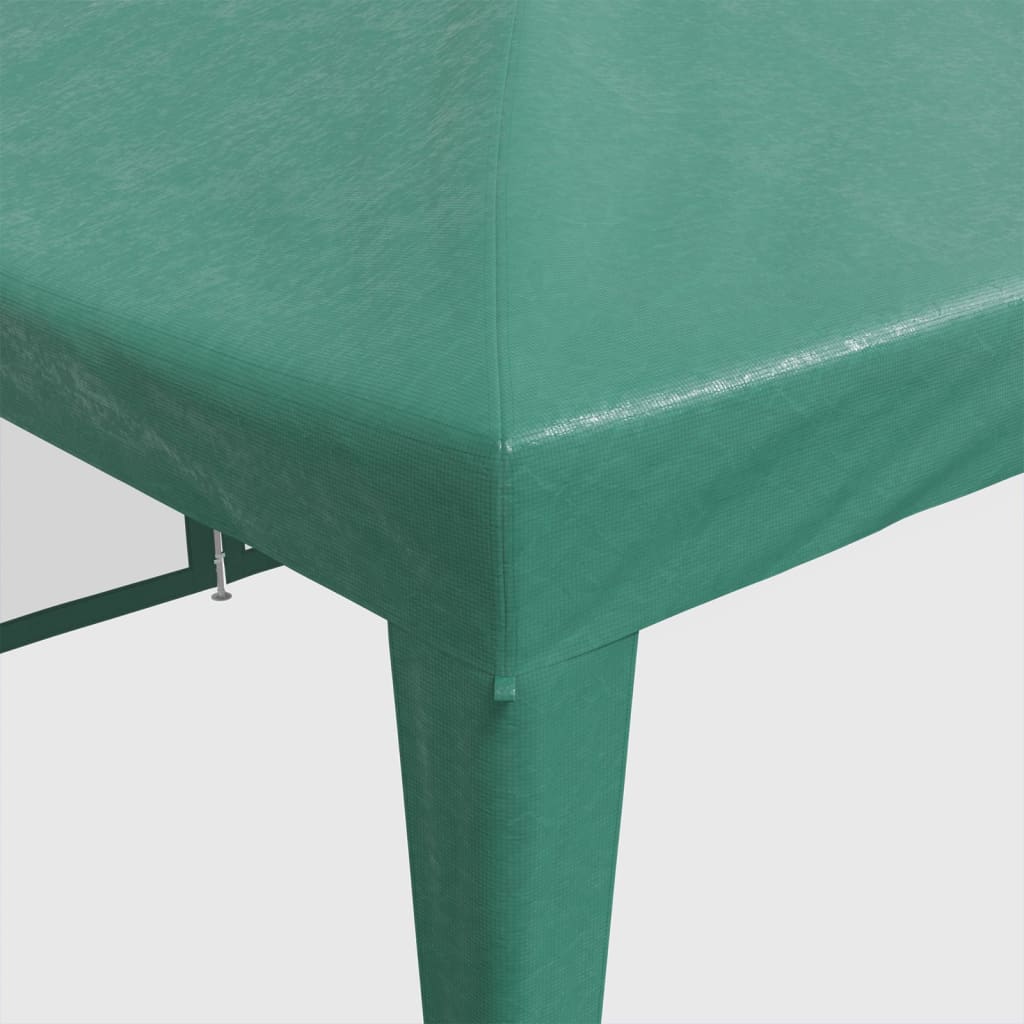 Tente de fête avec 12 parois latérales en maille vert 8x4m PEHD - Auvents & abris