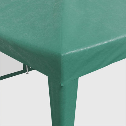 Tente de fête avec 12 parois latérales en maille vert 8x4m PEHD - Auvents & abris